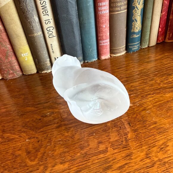 1985 Swedish Frosted Art Glass Cat - Picture 5 of 15